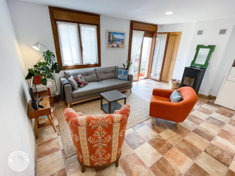 Lezáun Casa Zunbeltz De 3 Habitaciones En Plena Montana מראה חיצוני תמונה